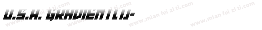 U.S.A. Gradient(1)字体转换